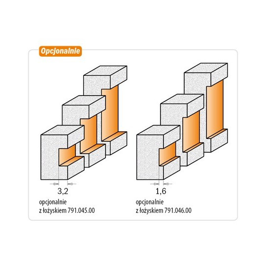 Frez do wpustów w materiałach twardych Frez do wpustów w materiałach twardych