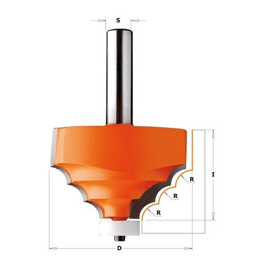 Frez dekoracyjny do twardych materiałów Frez dekoracyjny do twardych materiałów