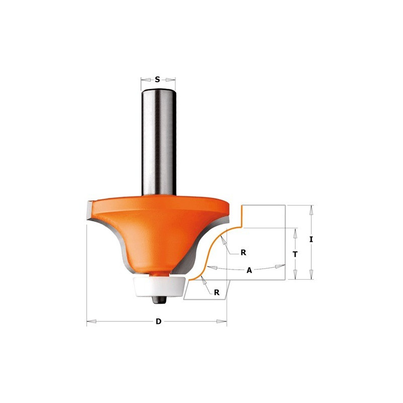 Frez zaokrąglająco-trymujący esownica do twardych materiałów Frez zaokrąglająco-trymujący esownica do twardych materiałów