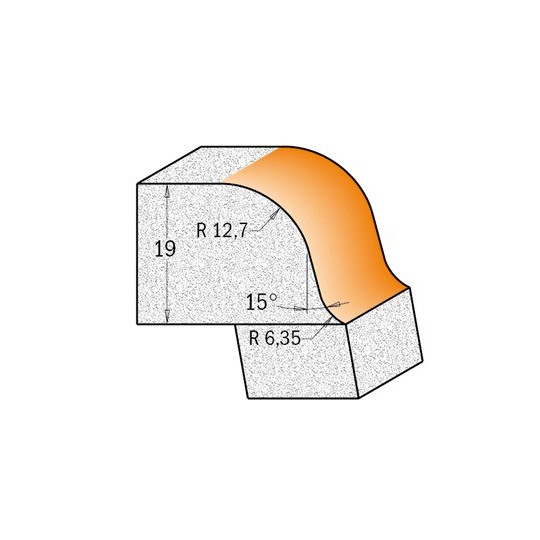 Frez zaokrąglająco-trymujący esownica do twardych materiałów Frez zaokrąglająco-trymujący esownica do twardych materiałów