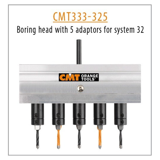 Głowica z 5 adapterami do systemu 32 mm