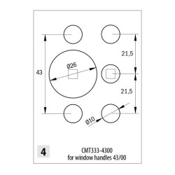 Głowica do wierceń pod zawiasy