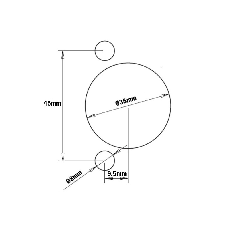 Głowica do wierceń pod zawiasy