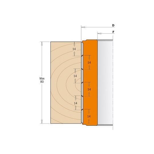 Głowica spiralna na płytki wymienne