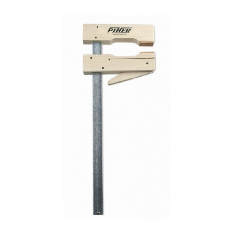 Ścisk dźwigniowy drewniany 120 cm (ramię 11cm szyna 20x5mm)