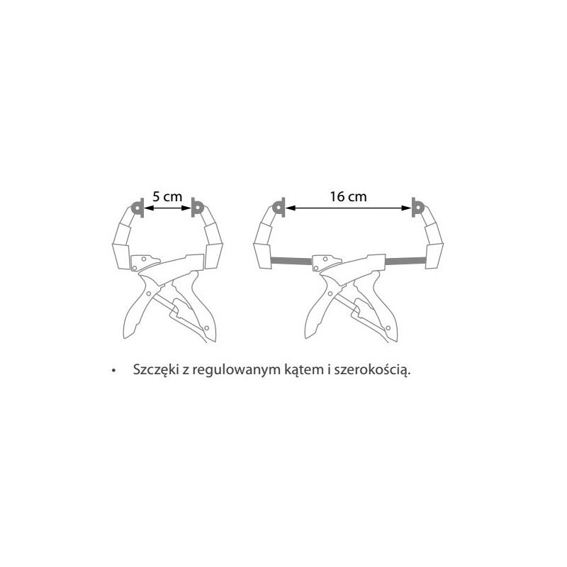 Ścisk sprężynowy rozsuwany 6-16cm Ścisk sprężynowy rozsuwany 6-16cm