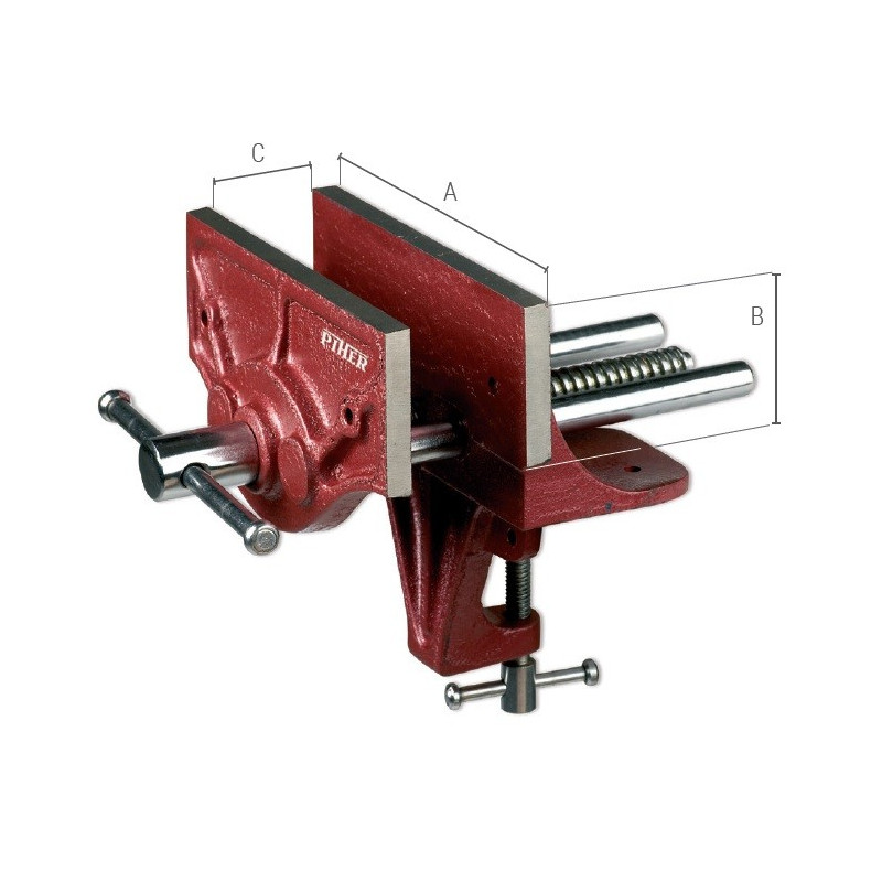 P540 Przenośne imadło stolarskie 15x5,5x12 cm