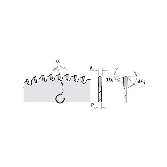 222.080.10M Piła tarcza do pleksiglasu CMT