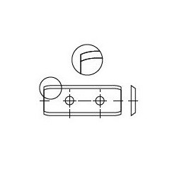 Płytka wymienna dwuostrzowa