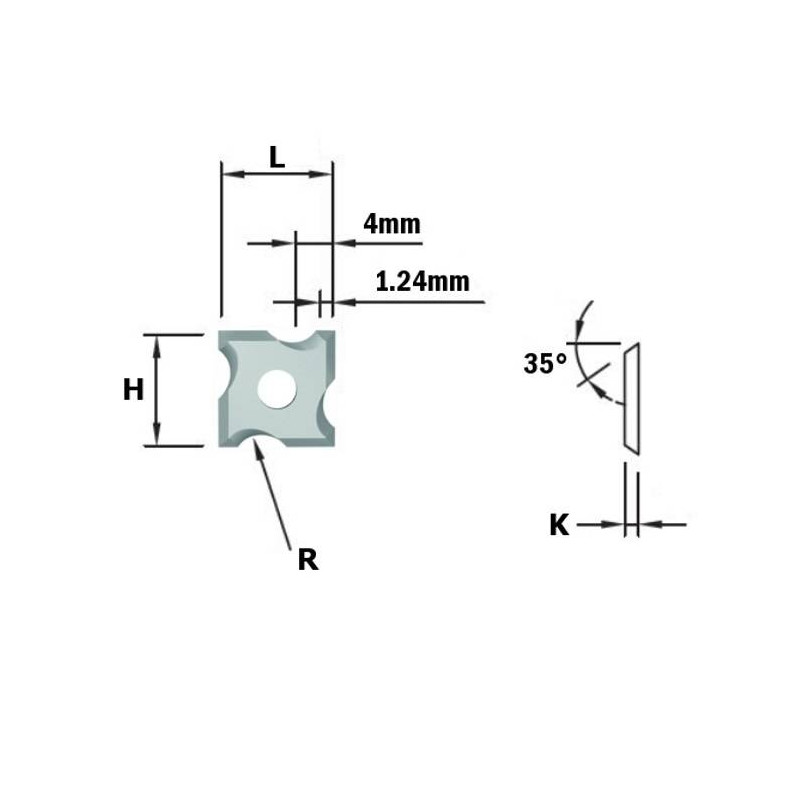 790.020.04 Płytki wymienne R-2 do 661.030.41 CMT