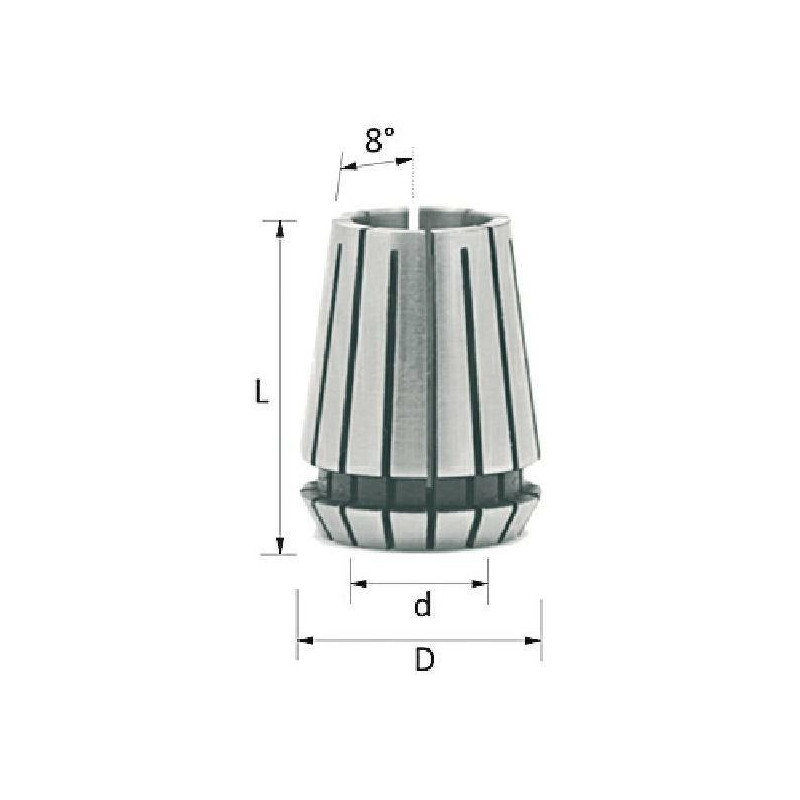 ER25D0635 Tuleja zaciskowa ER25 D-6.35 CMT