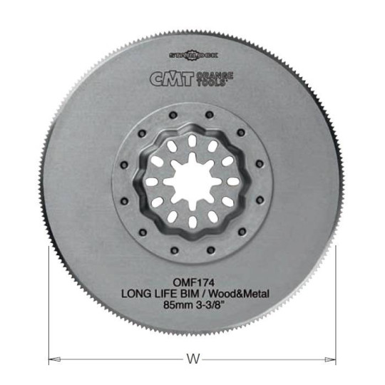 OMF174-X1 Brzeszczot oscylacyjny W-85 K- 0,7 TS- 1,27 TPI-20 1 szt. STARLOCK CMT