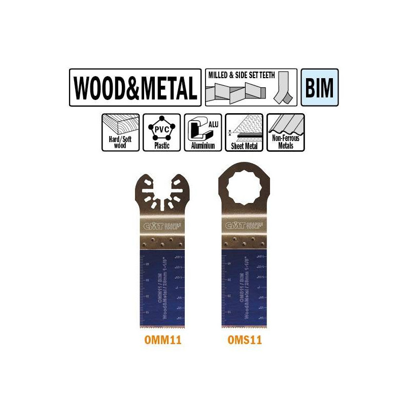 OMM11-X50 OMM11 Brzeszczot oscylacyjny W-28 I-48 TPI-18 50 szt. uchywt uniwersalny CMT