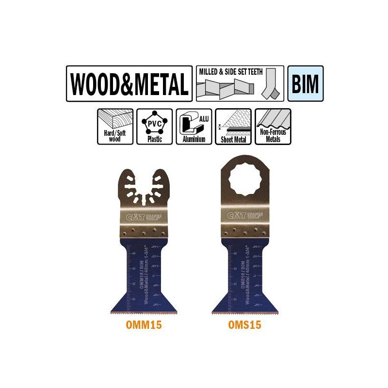 OMM15-X50 OMM15 Brzeszczot oscylacyjny W-45 I-48 TPI-18 50 szt. uchywt uniwersalny CMT