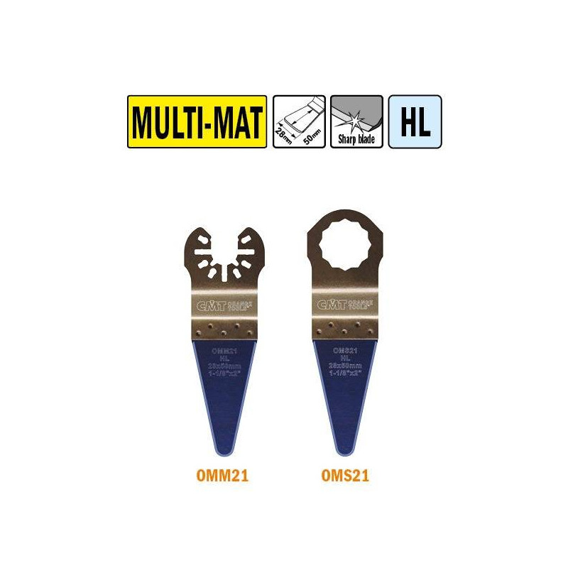 OMM21-X1 OMM21 Brzeszczot oscylacyjny W-28 I-50 1 szt. uchywt uniwersalny CMT
