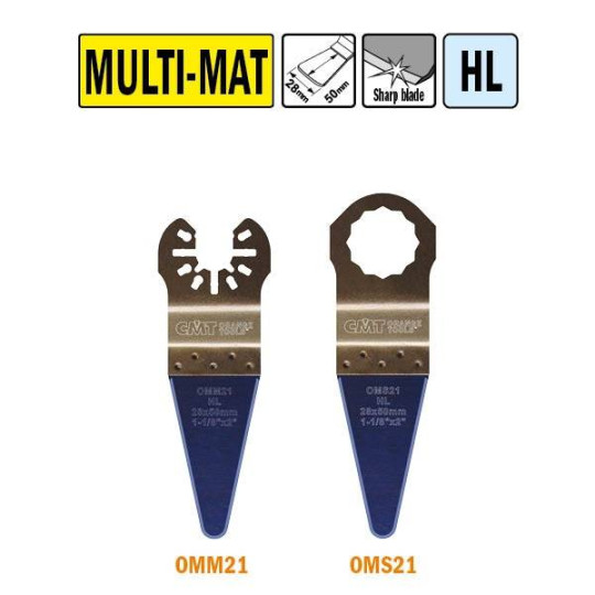 OMM21-X1 OMM21 Brzeszczot oscylacyjny W-28 I-50 1 szt. uchywt uniwersalny CMT
