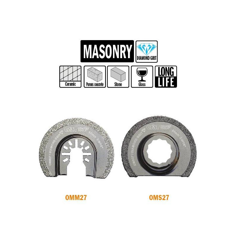 OMM27-X1 OMM27 Brzeszczot oscylacyjny W-65 K-2,0 1 szt. uchwyt uniwersalny CMT