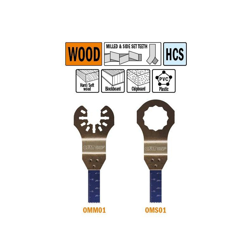 OMS01-X1 OMS01 Brzeszczot oscylacyjny W-10 I-28 TPI-18 1 szt. uchwyt pod Fein i Festool CMT