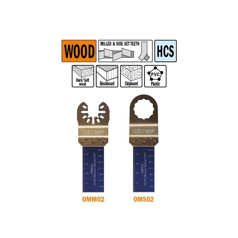 OMS02-X1 OMS02 Brzeszczot oscylacyjny W-22 I-48 TPI-18 1 szt. uchwyt pod Fein i Festool CMT