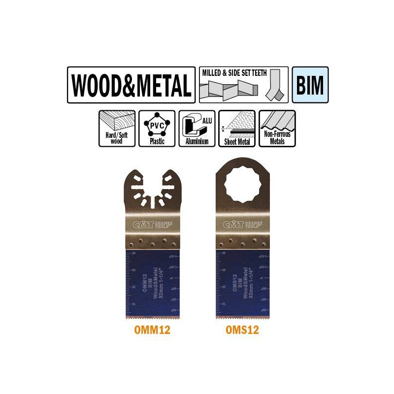 OMS12-X5 OMS12 Brzeszczot oscylacyjny W-32 I-40 TPI-18 5 szt. uchwyt pod Fein i Festool CMT