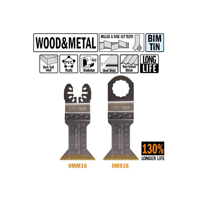 OMS16-X5 OMS16 Brzeszczot oscylacyjny W-45 I-48 TPI-18 5 szt. uchwyt pod Fein i Festool CMT