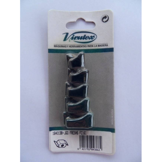1640138 Zestaw dłut HM 18,21,23,25,30 do FC116U / FR129VB VIRUTEX
