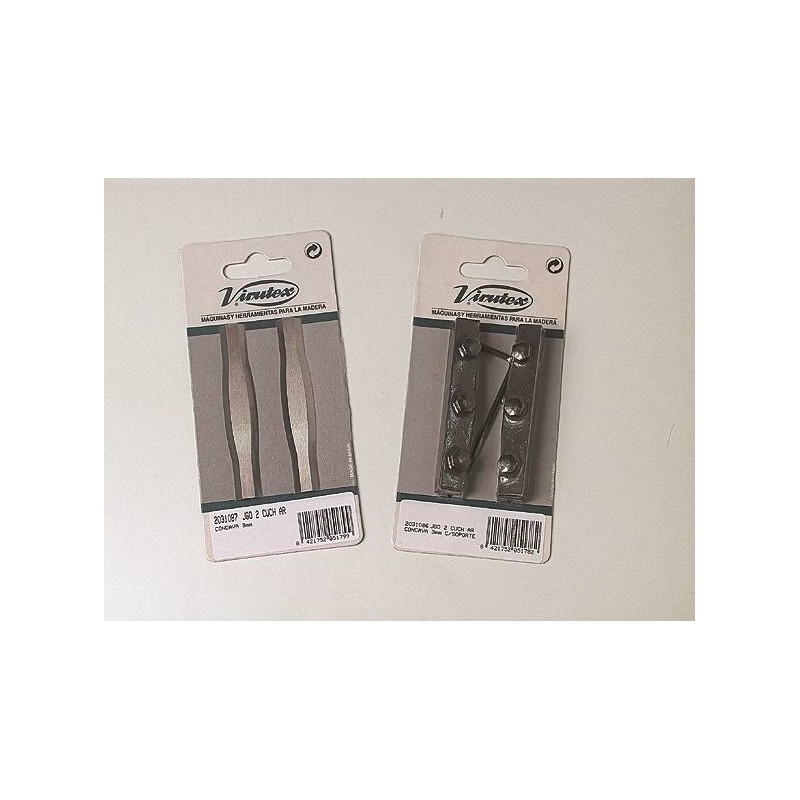 2031079 Zestaw 2 ostrzy HSS rustykalnych do GR120P/CE120P VIRUTEX