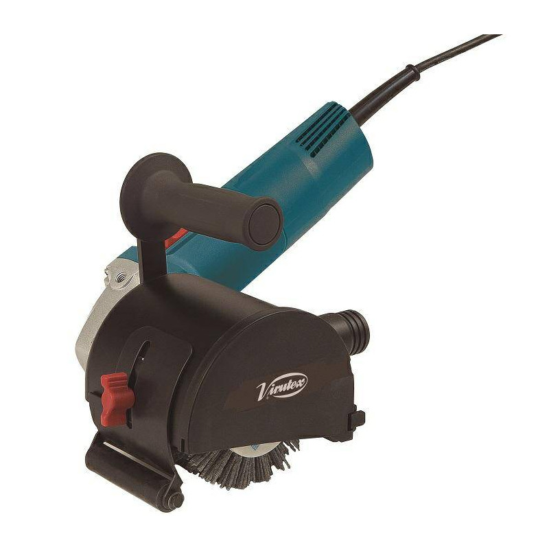 ST62 Satyniarka 1400W 4000 RPM Zestaw : szczotka nylonowa 120x100x19 mm + szczotka druciana 120x100x19 mm + walizka VIRUTEX