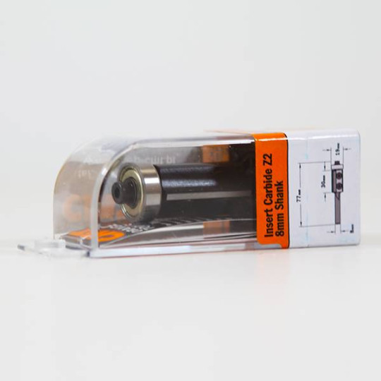 Frez prosty na płytki wymienne z dolnym łożyskiem