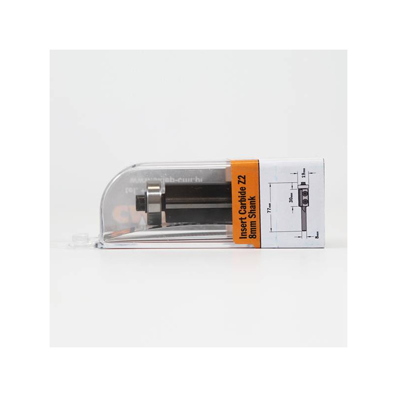 Frez prosty na płytki wymienne z dolnym łożyskiem