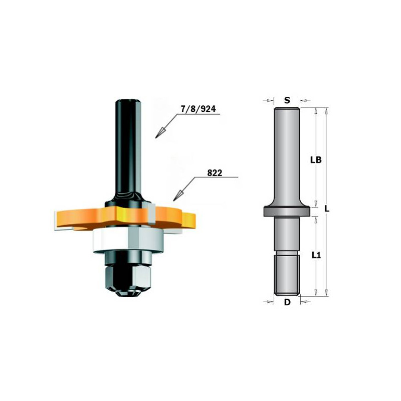 Trzpień do otrzy piłkowych 